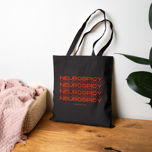 "Neurospicy" Canvas Tote Bag - Inclusive and Uplifting Gifts for Black Women