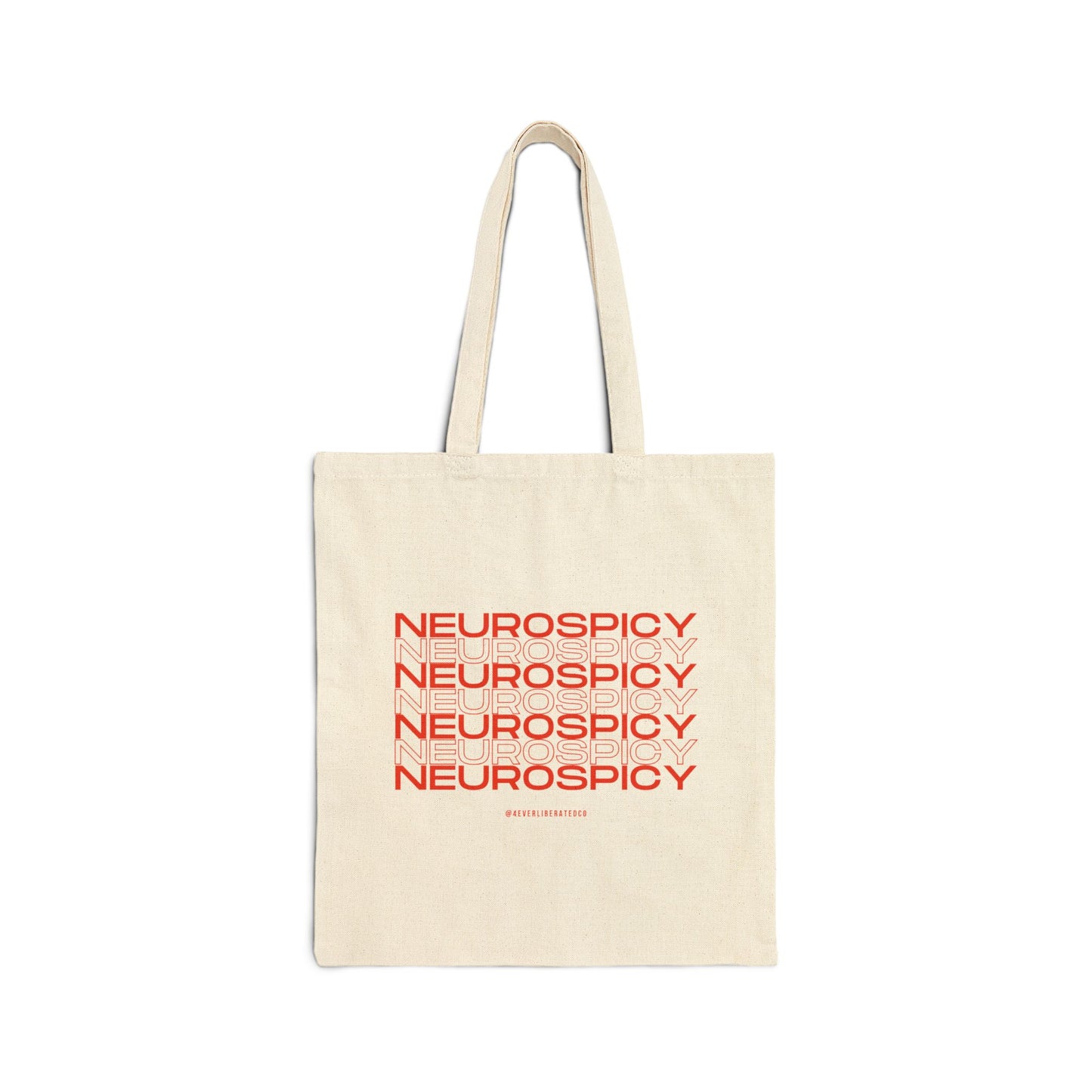 "Neurospicy" Canvas Tote Bag - Inclusive and Uplifting Gifts for Black Women