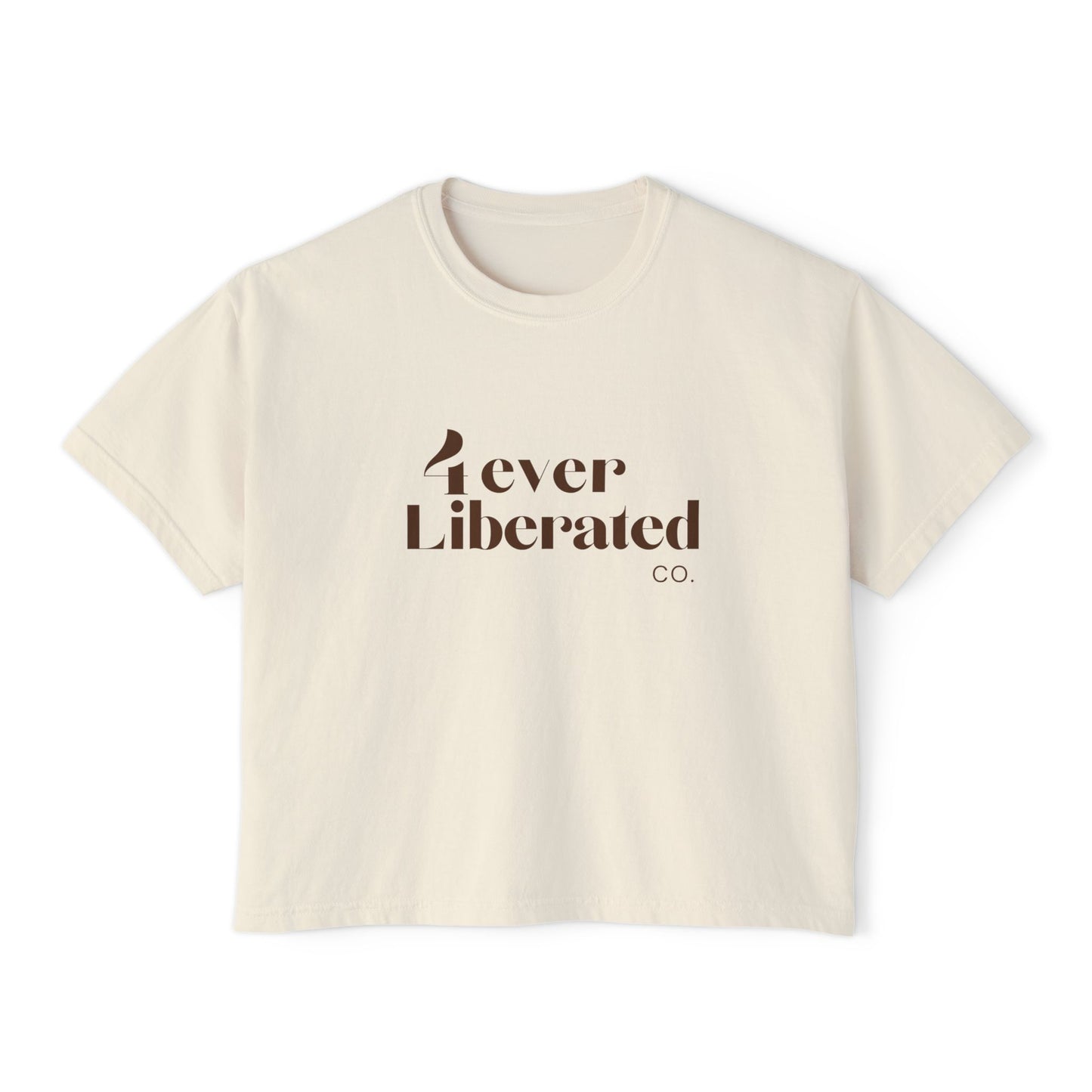 4ever Liberated Signature Tee- Cream/Brown
